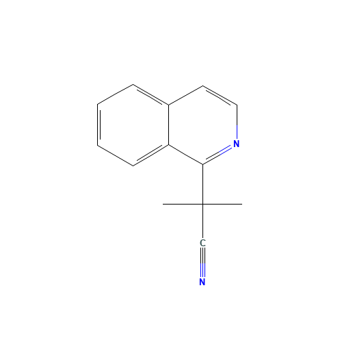 81039-16-9 2-Isoquinolin-1-yl-2-methylpropionitrile chemical structure