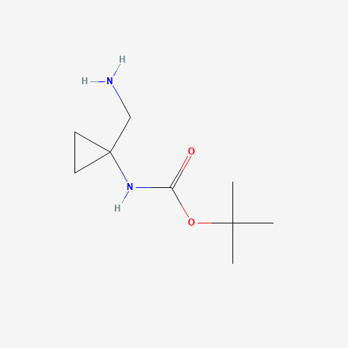 1027338-34-6 2-Methyl-2-propanyl [1-(aminomethyl)cyclopropyl]carbamate chemical structure
