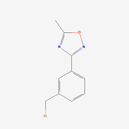 253273-90-4 3-(3-(bromomethyl)phenyl)-5-methyl-1,2,4-oxadiazole chemical structure