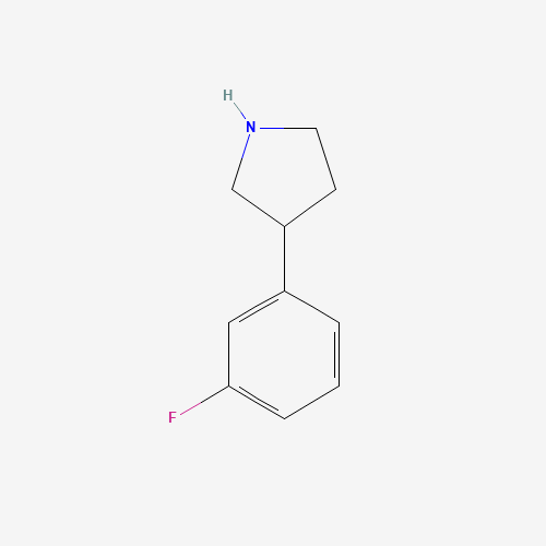 125067-75-6 3-(3-fluorophenyl)pyrrolidine chemical structure