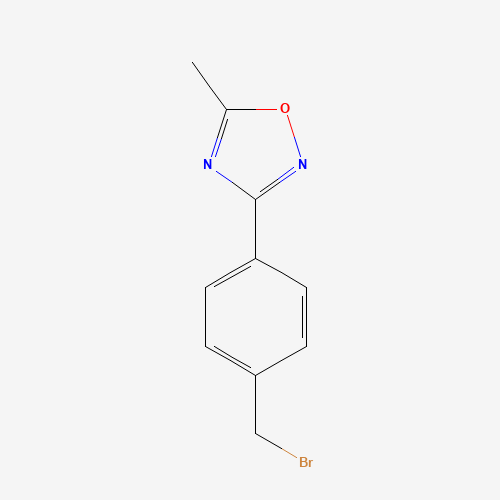 256956-42-0 3-(4-(bromomethyl)phenyl)-5-methyl-1,2,4-oxadiazole chemical structure