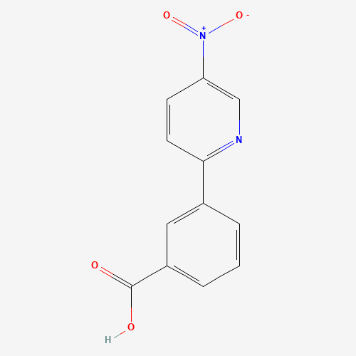 864075-95-6 3-(5-Nitropyridin-2-yl)benzoic acid chemical structure