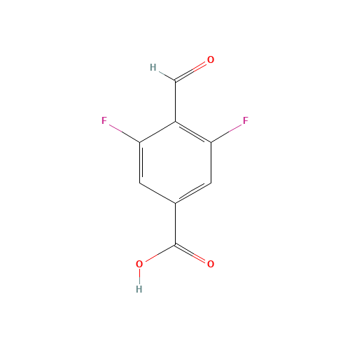 736990-88-8 3,5-Difluoro-4-formylbenzoic acid chemical structure