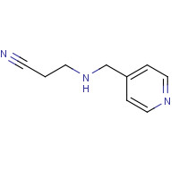 648409-30-7 3-[(pyridin-4-ylmethyl)amino]propanenitrile chemical structure