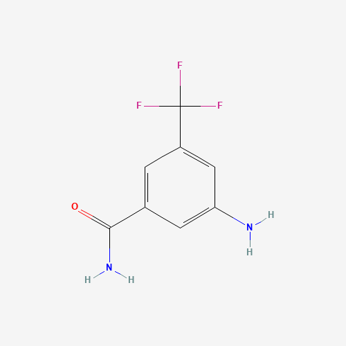 20566-95-4 3-Amino-5-(trifluoromethyl)benzamide chemical structure