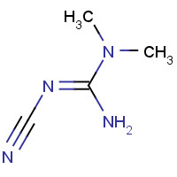 1609-06-9 3-cyano-1,1-dimethylguanidine chemical structure