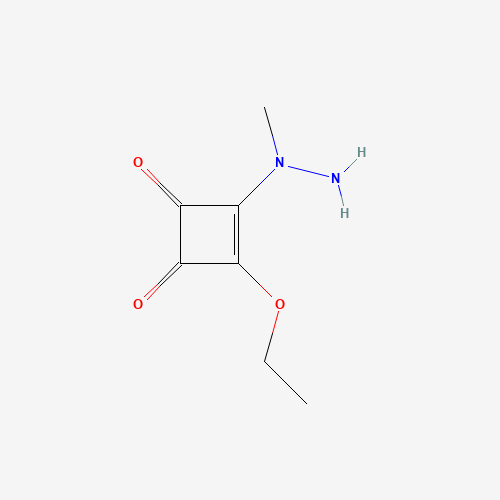 175204-27-0 3-Ethoxy-4-(1-methylhydrazino)-3-cyclobutene-1,2-dione chemical structure