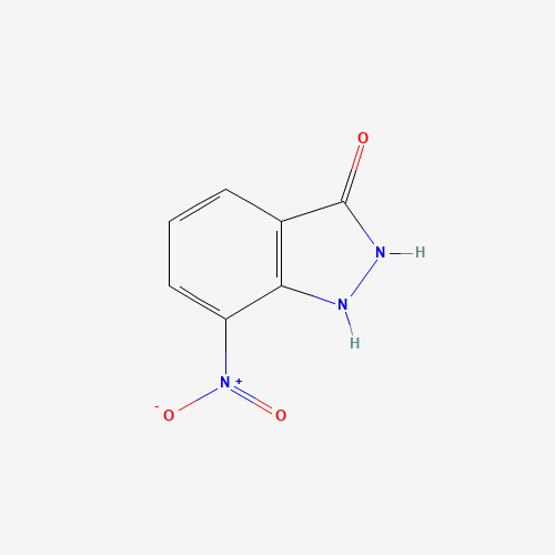 31775-97-0 3H-indazol-3-one, 1,2-dihydro-7-nitro- chemical structure