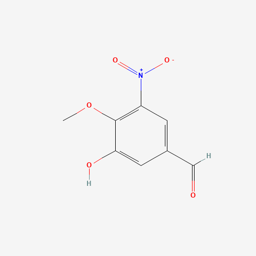 80547-69-9 3-hydroxy-4-methoxy-5-nitrobenzaldehyde chemical structure