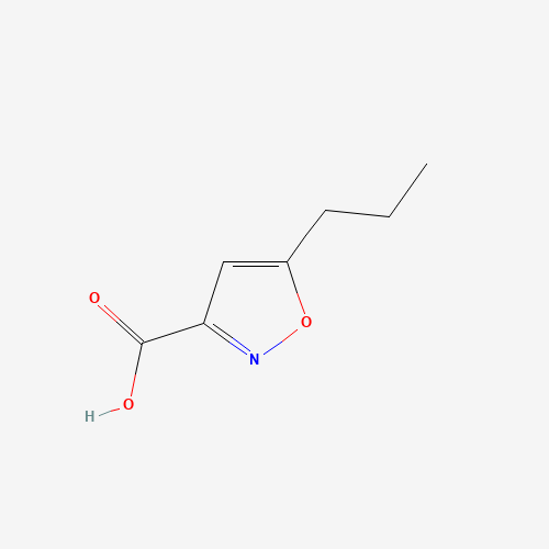 89776-75-0 3-isoxazolecarboxylic acid, 5-propyl- chemical structure
