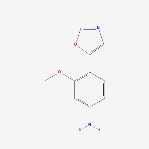 198821-79-3 3-Methoxy-4-(1,3-oxazol-5-yl)aniline chemical structure