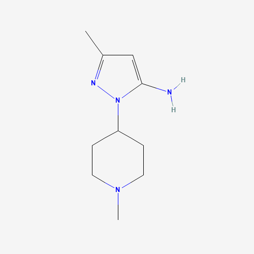 3524-43-4 3-Methyl-1-(1-methyl-4-piperidinyl)-1H-pyrazol-5-amine chemical structure
