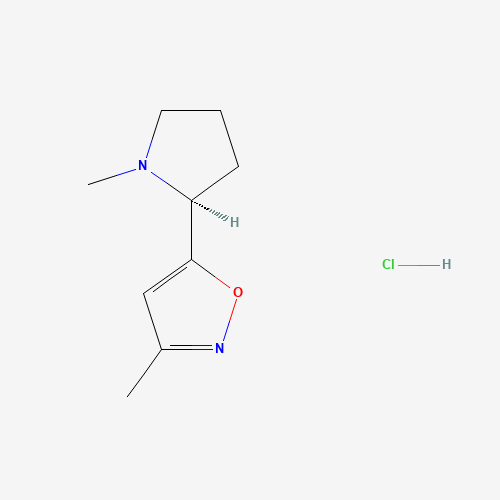147388-83-8 3-Methyl-5-[(2S)-1-methyl-2-pyrrolidinyl]-1,2-oxazole hydrochloride chemical structure