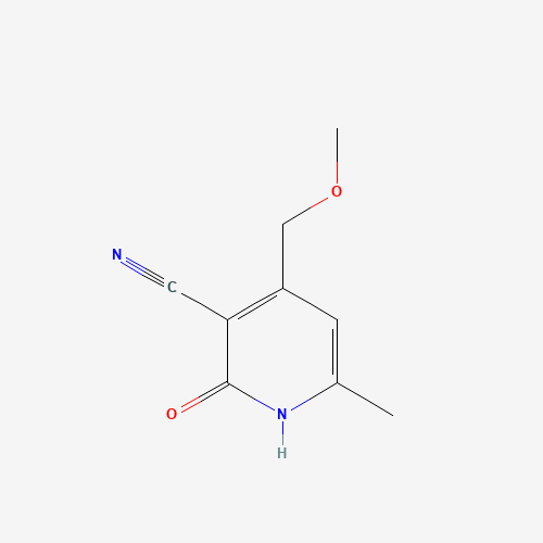 6339-38-4 3-pyridinecarbonitrile, 1,2-dihydro-4-(methoxymethyl)-6-methyl-2-oxo- chemical structure