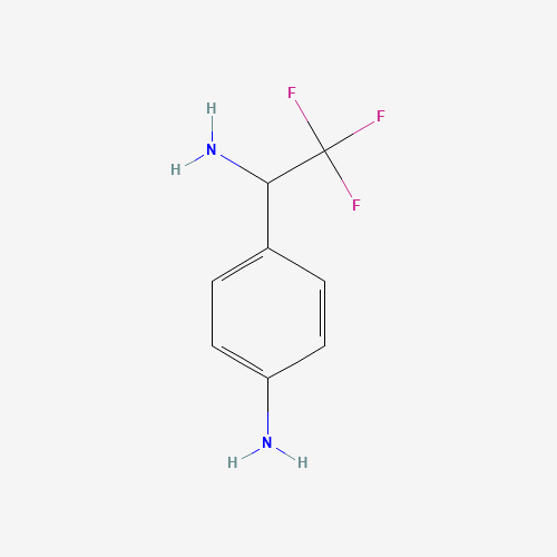 886371-51-3 4-(1-Amino-2,2,2-trifluorethyl)anilin chemical structure