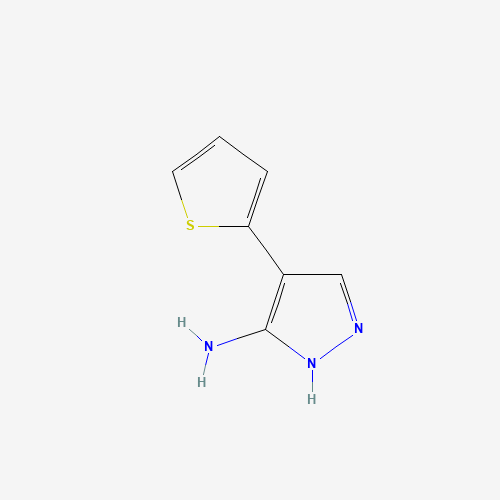 91447-40-4 4-(2-thienyl)-1h-pyrazol-5-amin chemical structure