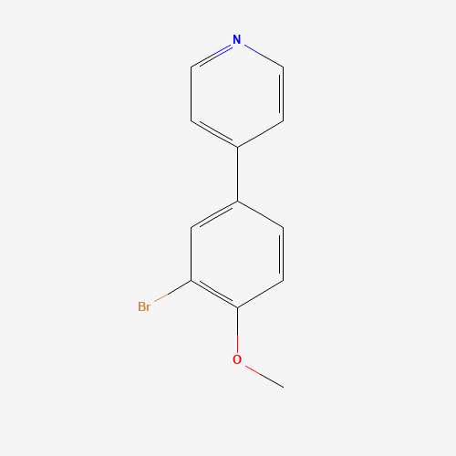 191602-60-5 4-(3-Bromo-4-methoxyphenyl)pyridine chemical structure