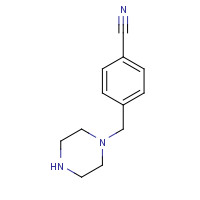 89292-70-6 4-(piperazin-1-ylmethyl)benzonitrile chemical structure