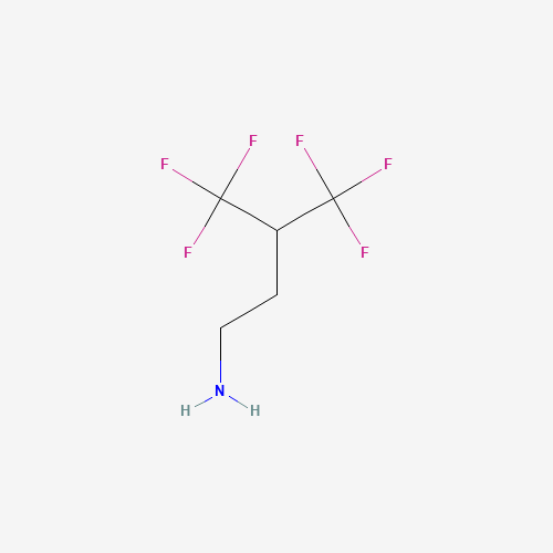 954238-58-5 4,4,4-Trifluoro-3-(trifluoromethyl)-1-butanamine chemical structure