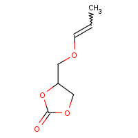 130221-78-2 4-[(1-Propen-1-yloxy)methyl]-1,3-dioxolan-2-one chemical structure
