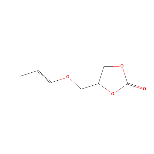 130221-78-2 4-[(1-Propen-1-yloxy)methyl]-1,3-dioxolan-2-one chemical structure