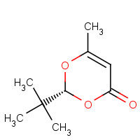 107289-20-3 4H-1,3-Dioxin-4-one, 2-(1,1-dimethylethyl)-6-methyl-, (R)- chemical structure