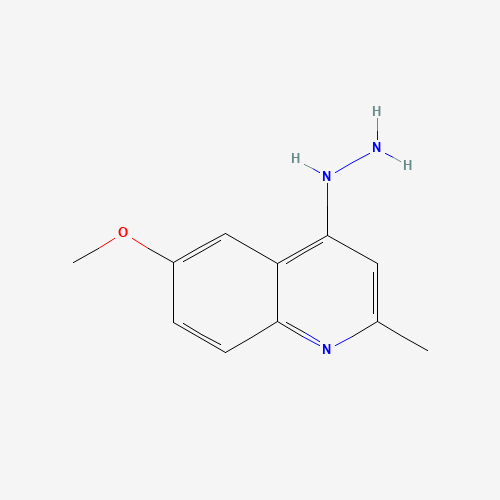 49612-12-6 4-hydrazino-6-methoxy-2-methylquinoline chemical structure