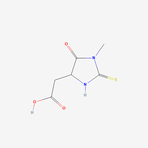 28868-14-6 4-Imidazolidineacetic acid, 1-methyl-5-oxo-2-thioxo- chemical structure