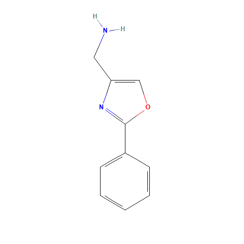 408352-90-9 4-oxazolemethanamine, 2-phenyl- chemical structure