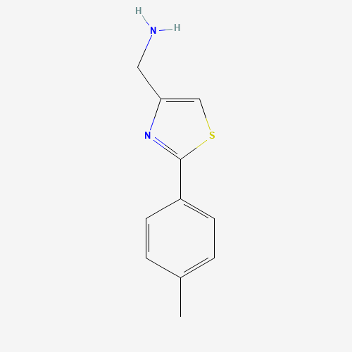 89152-86-3 4-thiazolemethanamine, 2-(4-methylphenyl)- chemical structure