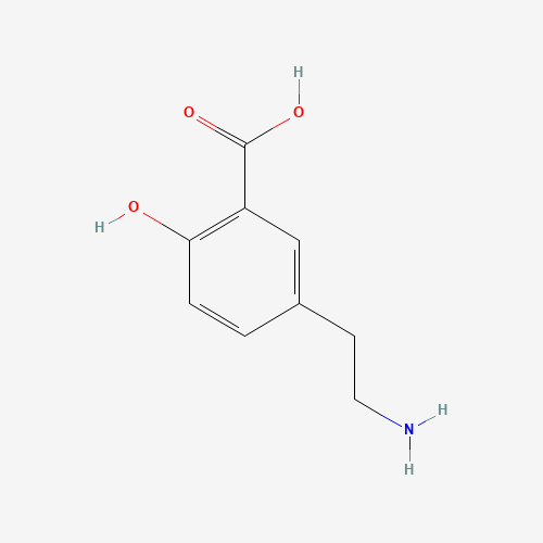 4900-26-9 5-(2-Aminoethyl)-2-hydroxybenzoic acid chemical structure