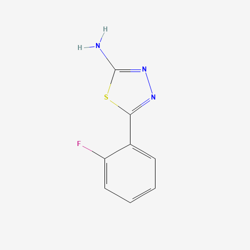 59565-51-4 5-(2-fluorophenyl)-1,3,4-thiadiazol-2-amine chemical structure