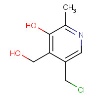 13983-22-7 5-(chloromethyl)-4-(hydroxymethyl)-2-methylpyridin-3-ol chemical structure