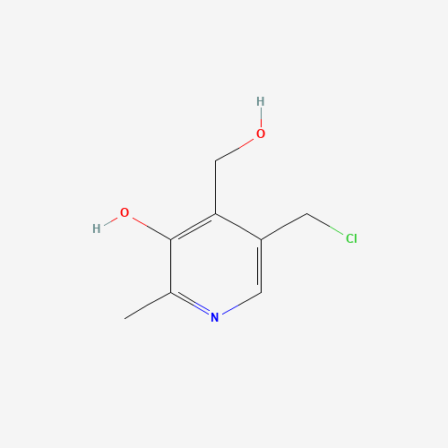 13983-22-7 5-(chloromethyl)-4-(hydroxymethyl)-2-methylpyridin-3-ol chemical structure