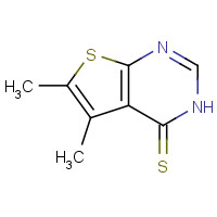 307512-33-0 5,6-Dimethyl-thieno[2,3-d]pyrimidine-4-thiol chemical structure