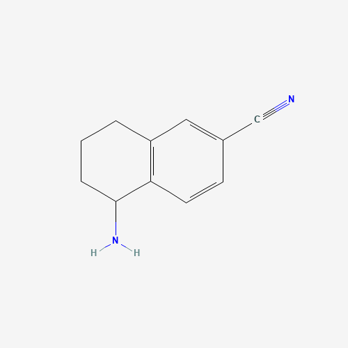 321330-31-8 5-Amino-5,6,7,8-tetrahydro-2-naphthalenecarbonitrile chemical structure