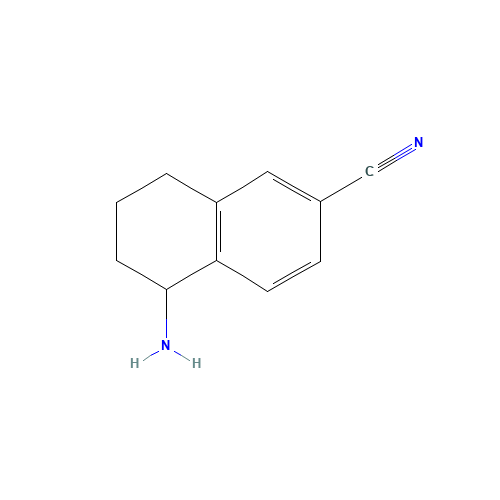 321330-31-8 5-Amino-5,6,7,8-tetrahydro-2-naphthalenecarbonitrile chemical structure