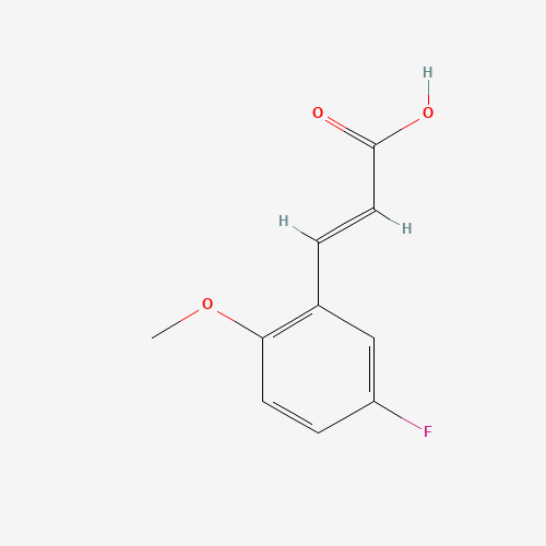 157518-45-1 5-Fluoro-2-methoxycinnamic acid chemical structure