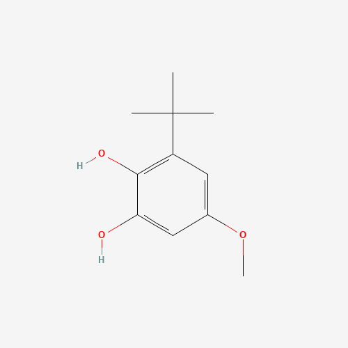 80284-15-7 5-Methoxy-3-(2-methyl-2-propanyl)-1,2-benzenediol chemical structure