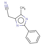 58261-91-9 5-Methyl-2-phenyl-1H-imidazole-4-acetonitrile chemical structure