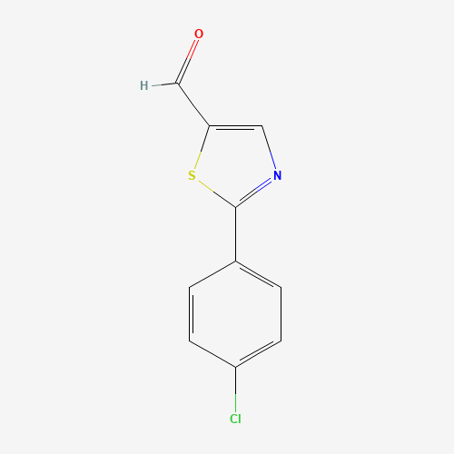 721920-84-9 5-thiazolecarboxaldehyde, 2-(4-chlorophenyl)- chemical structure
