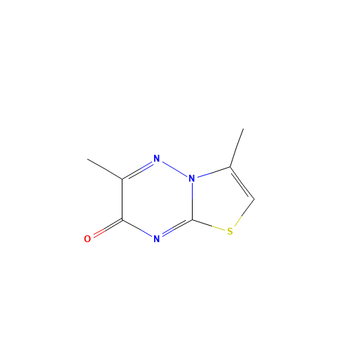 16943-22-9 7H-thiazolo[3,2-b][1,2,4]triazin-7-one, 3,6-dimethyl- chemical structure
