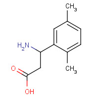 117391-55-6 benzenepropanoic acid, b-amino-2,5-dimethyl- chemical structure