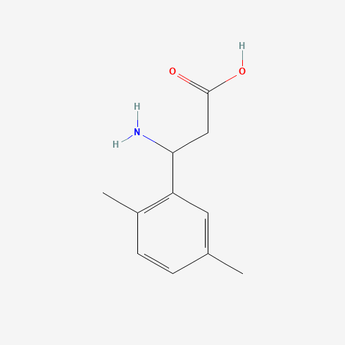 117391-55-6 benzenepropanoic acid, b-amino-2,5-dimethyl- chemical structure