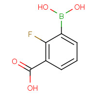 1072952-09-0 benzoic acid, 3-borono-2-fluoro- chemical structure