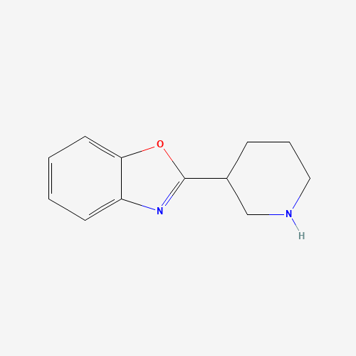 754126-86-8 benzoxazole, 2-(3-piperidinyl)- chemical structure
