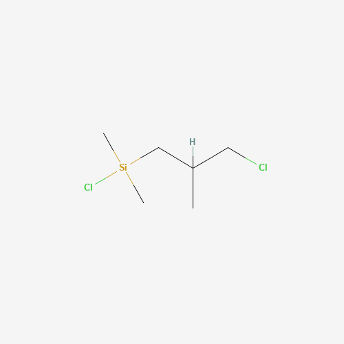 18145-83-0 chloro(3-chloro-2-methylpropyl)dimethylsilane chemical structure