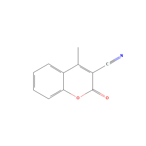 24526-69-0 coumarine, 3-cyano-4-methyl- chemical structure