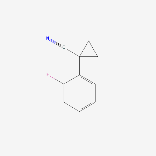 97009-38-6 cyclopropanecarbonitrile, 1-(2-fluorophenyl)- chemical structure