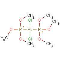 17787-26-7 dichloro-bis(trimethoxy-λ4-phosphanyl)palladium chemical structure